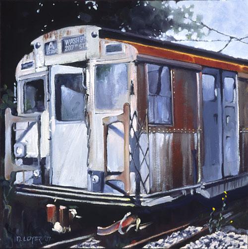 Take the A Train.jpg - Take the "A" Train 16"x16" $390